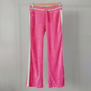 Ralph Lauren Girl's Pink Velour Track Pants Sweatpants Size 8 / 10